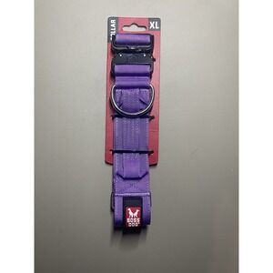 Boss Dog Tactical Collar, Purple X Large With Grab Handle Heavy Duty.